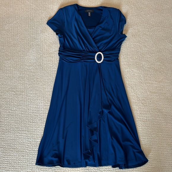 R&M Richards Dress w Rhinestone Buckle 14 - Picture 7 of 9